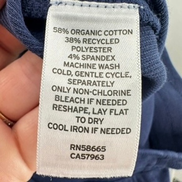 Caslon Navy Knit Ribbed Midi Skirt Side Slit Drawstring Waist Casual Comfort‎ - Picture 6 of 6